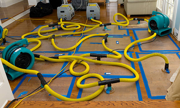 Professional Storm Water Damage Restoration technician working in Verona, OH
